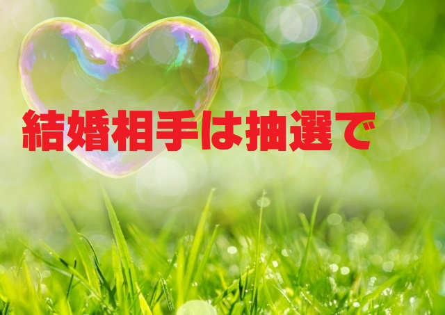 結婚相手は抽選で1話感想ネタバレ~実際にあったらどうなんだ?